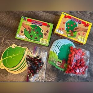 TWO LakeShore Counting Boxes Ladybugs & Apple Tree